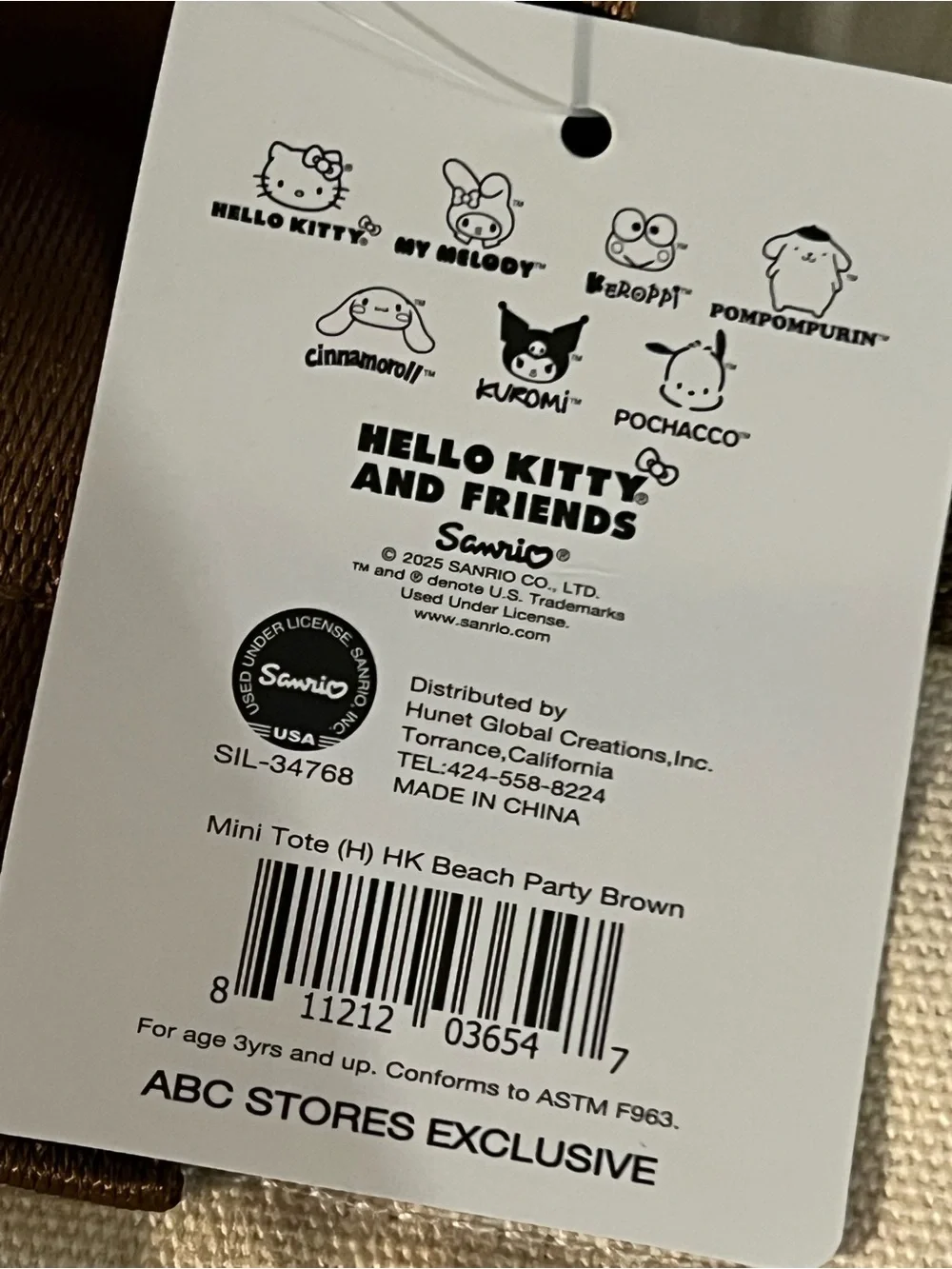 Sanrio Hawaii Canvas Tote 2025